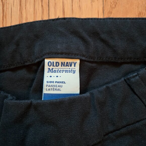 Womens Old Navy Maternity Pixie Side Panel Black Pants Size 4 - Picture 3 of 6